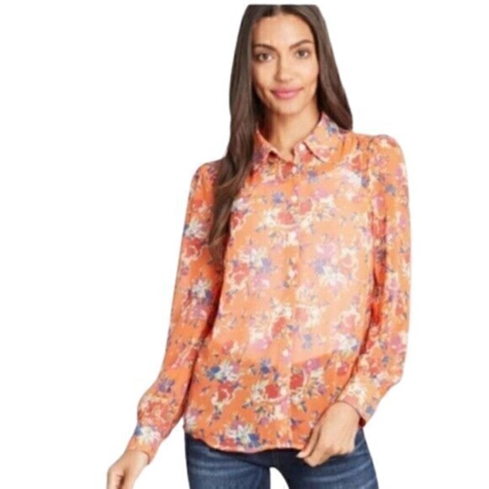 [Modcloth] Long Sleeve Button Down - Size XXS